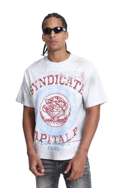 Syndicate Capital P Tee - White