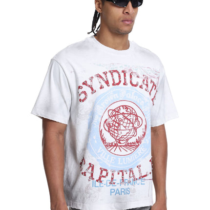 Syndicate Capital P Tee - White