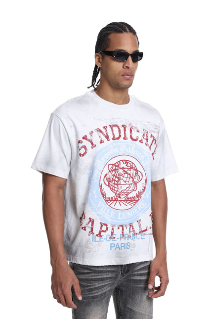Syndicate Capital P Tee - White