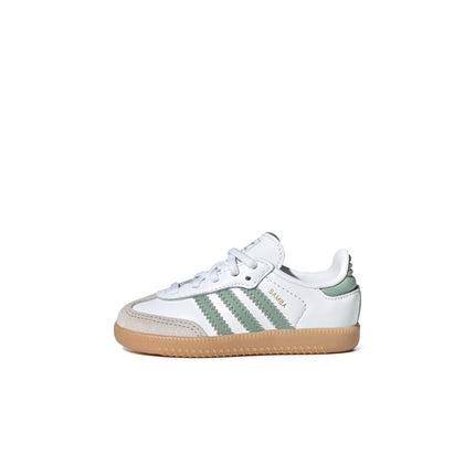 Adidas (TD) Samba - Cloud White/Green