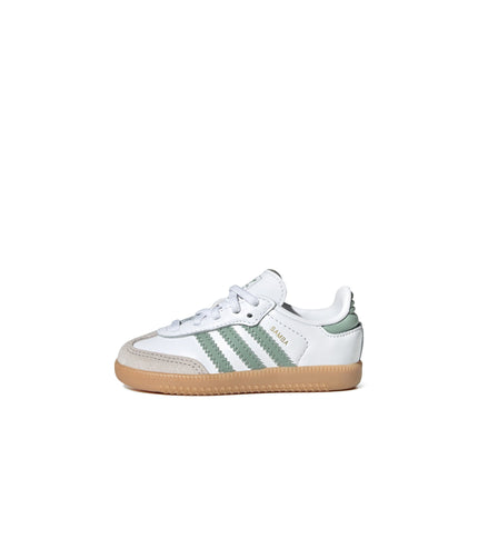 Adidas (TD) Samba - Cloud White/Green