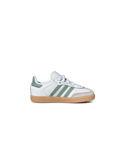 Adidas (TD) Samba - Cloud White/Green