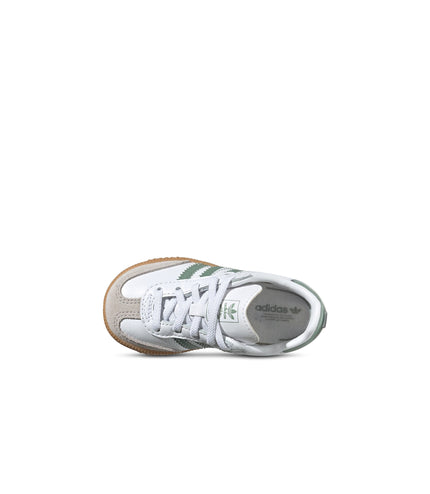 Adidas (TD) Samba - Cloud White/Green