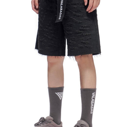 Valabasas Scrape Shorts - Jet Black
