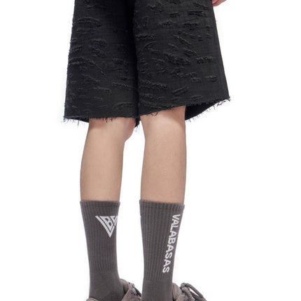 Valabasas Scrape Shorts - Jet Black