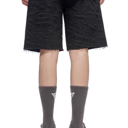 Valabasas Scrape Shorts - Jet Black