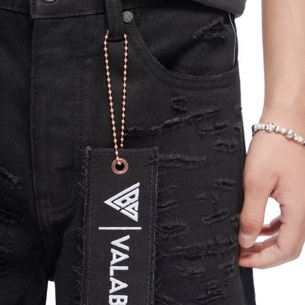 Valabasas Scrape Shorts - Jet Black