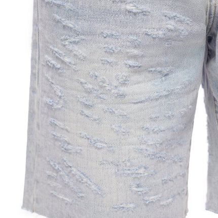 Valabasas Scrape Shorts - Light Blue Wash