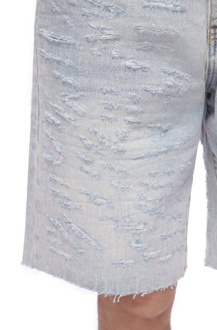 Valabasas Scrape Shorts - Light Blue Wash