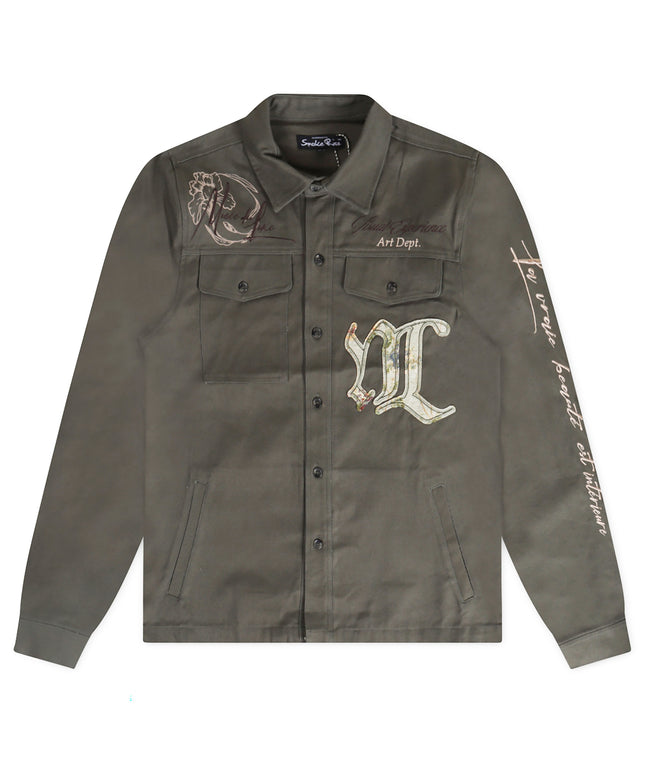 Buy Smoke Rise Regular Collar Long Sleeve - Thyme