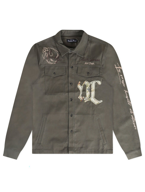 Buy Smoke Rise Regular Collar Long Sleeve - Thyme