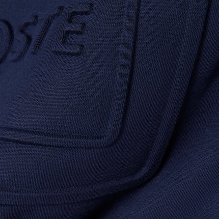 Lacoste Embroidered Cotton Tee - Navy