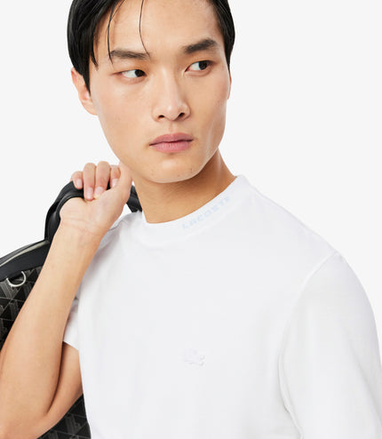 Lacoste Branded Pique Tee - White