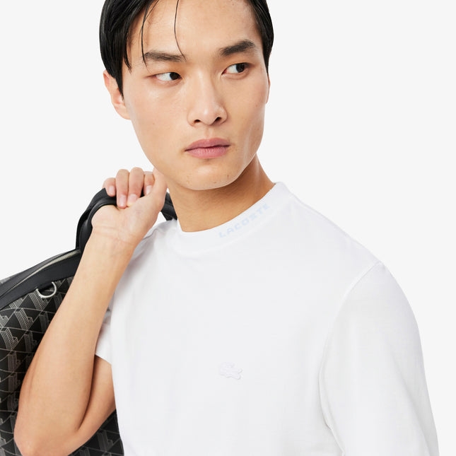 Lacoste Branded Pique Tee - White