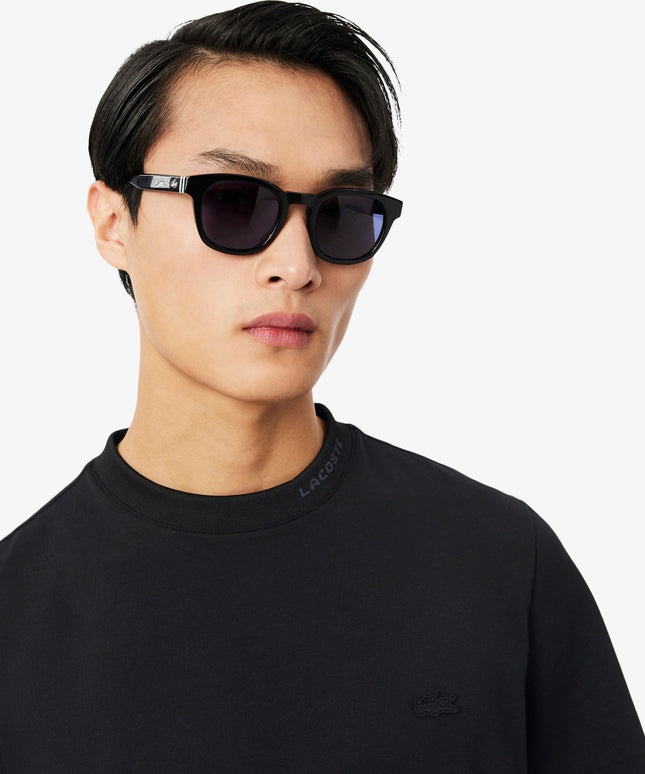 Lacoste Branded Pique Tee - Black