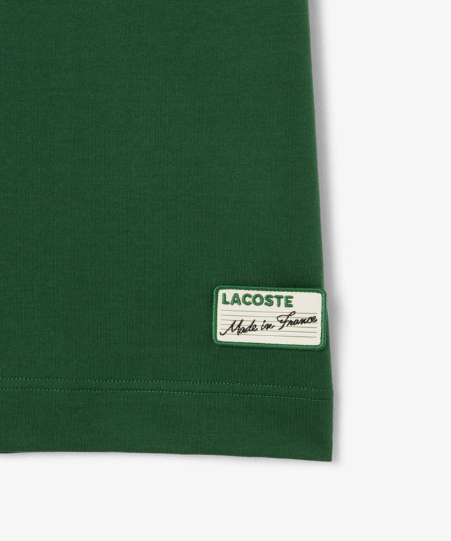 Lacoste Made in France Stripe Neck Tee - Green
