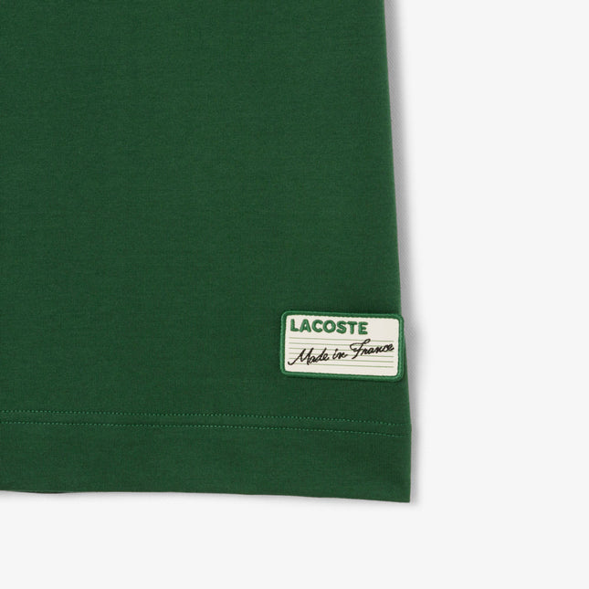 Lacoste Made in France Stripe Neck Tee - Green