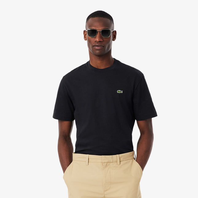 Lacoste Mens Cotton Tee - Black