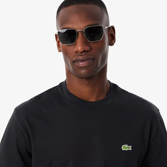 Lacoste Mens Cotton Tee - Black
