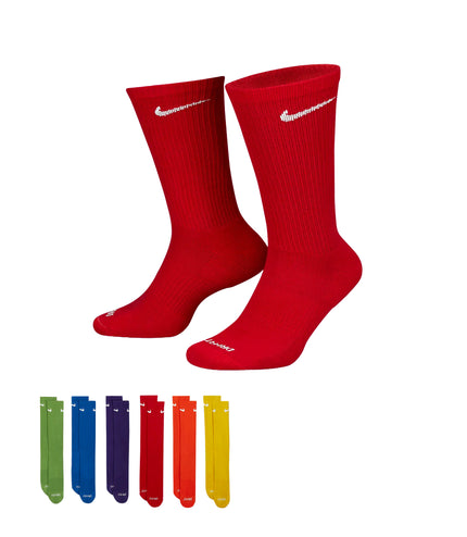 Calcetines deportivos acolchados Nike Dri-Fit (paquete de 6) - Arcoíris