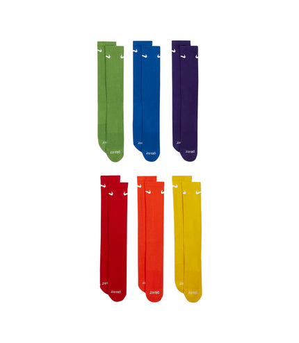 Calcetines deportivos acolchados Nike Dri-Fit (paquete de 6) - Arcoíris