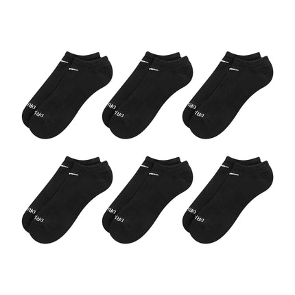 Nike 6-Pack Everyday Plus No Show Socks - Black