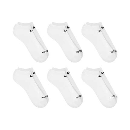 Nike 6-Pack Everyday Plus No Show Socks - White
