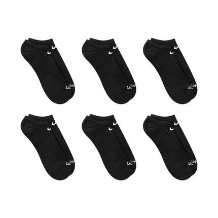 Nike 6-Pack Everyday Plus No Show Socks - Black