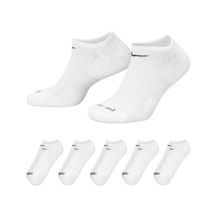 Nike 6-Pack Everyday Plus No Show Socks - White