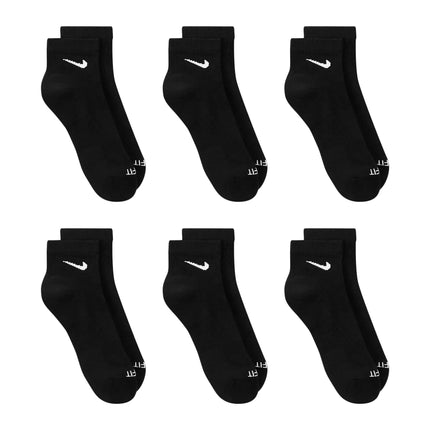 Nike 6-Pack Dri-Fit Cushioned Ankle Socks - Black