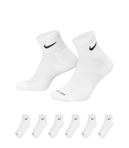 Nike Dri-Fit Cushioned Ankle Socks - White