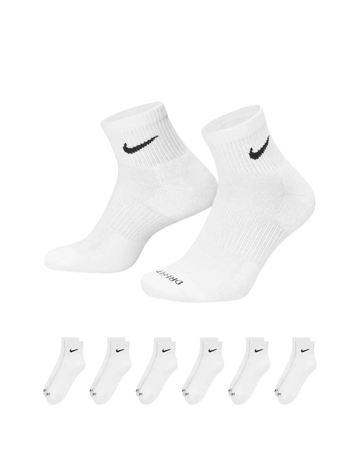 Calcetines tobilleros acolchados Nike Dri-Fit - Blanco