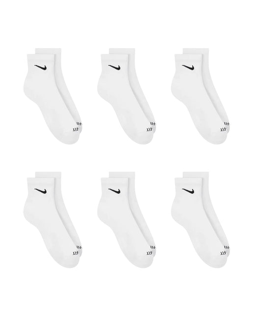 Calcetines tobilleros acolchados Nike Dri-Fit - Blanco