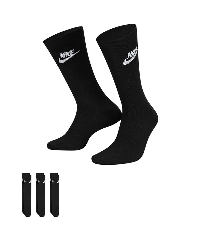 Nike 3- Pack Sportswear Everyday Essential Socks - Black