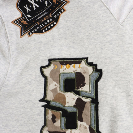 Smugglers Moon Woven Hoodie - Heather Grey