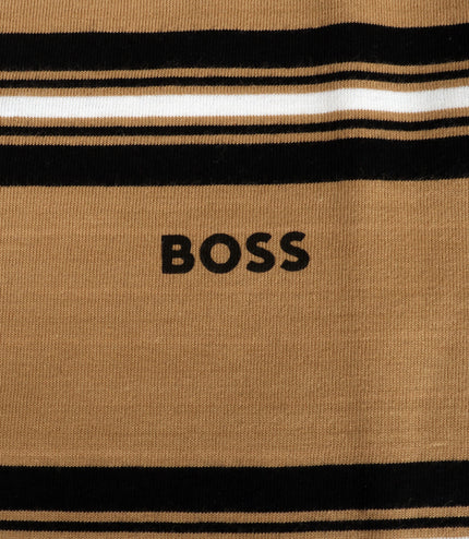 Boss Kids Striped Tee - Beige