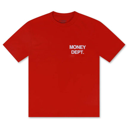 MONEY DEPT. LOS ANGELES HEAVYWEIGHT TEE - RED/WHITE MONEY DEPT