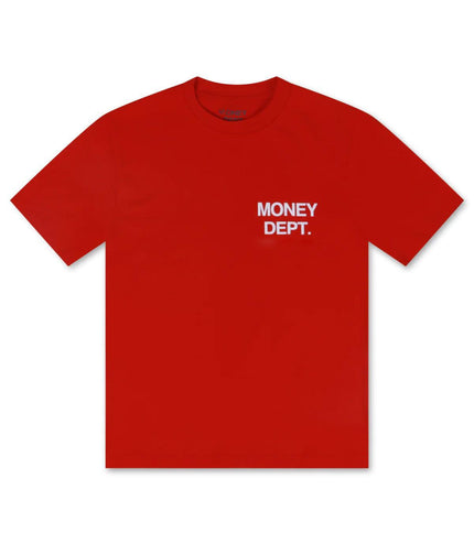 MONEY DEPT. LOS ANGELES HEAVYWEIGHT TEE - RED/WHITE MONEY DEPT