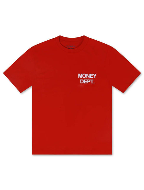 MONEY DEPT. LOS ANGELES HEAVYWEIGHT TEE - RED/WHITE MONEY DEPT