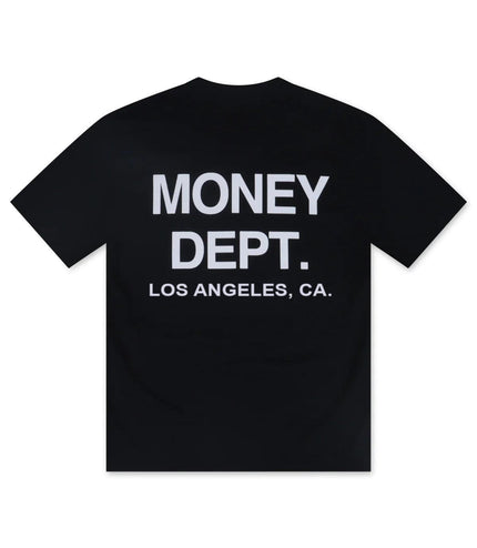 MONEY DEPT. LOS ANGELES HEAVYWEIGHT TEE - BLACK/WHITE MONEY DEPT