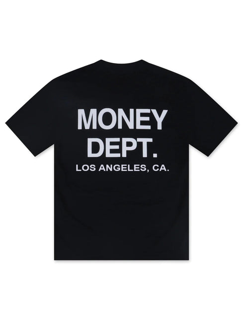 MONEY DEPT. LOS ANGELES HEAVYWEIGHT TEE - BLACK/WHITE MONEY DEPT