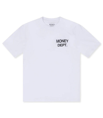 MONEY DEPT. LOS ANGELES HEAVYWEIGHT TEE - WHITE/BLACK MONEY DEPT