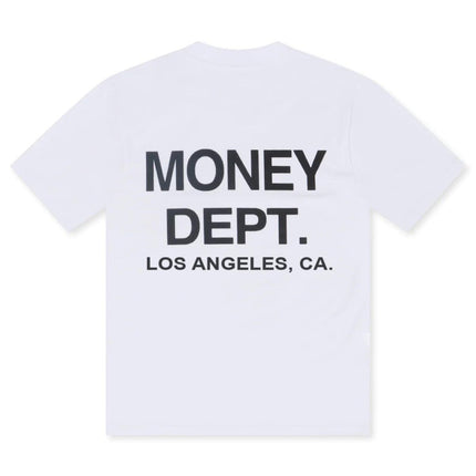 MONEY DEPT. LOS ANGELES HEAVYWEIGHT TEE - WHITE/BLACK MONEY DEPT