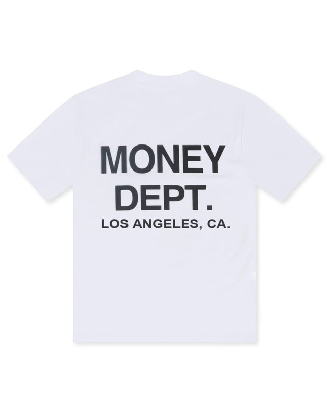 MONEY DEPT. LOS ANGELES HEAVYWEIGHT TEE - WHITE/BLACK
