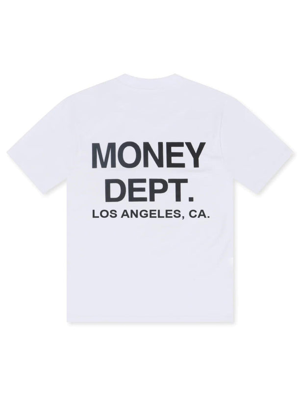 MONEY DEPT. LOS ANGELES HEAVYWEIGHT TEE - WHITE/BLACK MONEY DEPT