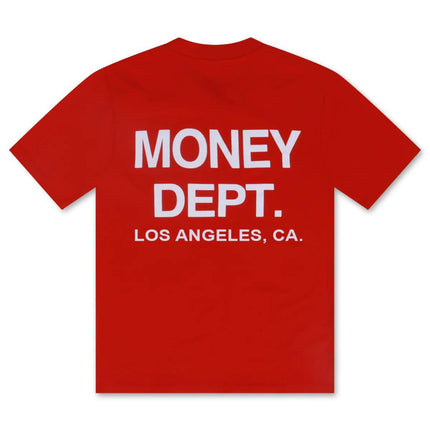 MONEY DEPT. LOS ANGELES HEAVYWEIGHT TEE - RED/WHITE MONEY DEPT