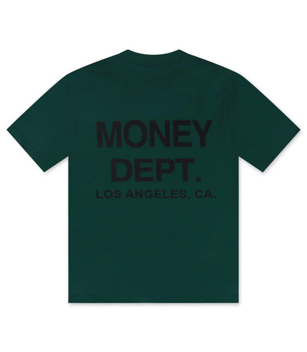 MONEY DEPT. LOS ANGELES HEAVYWEIGHT TEE - GREEN/BLACK MONEY DEPT