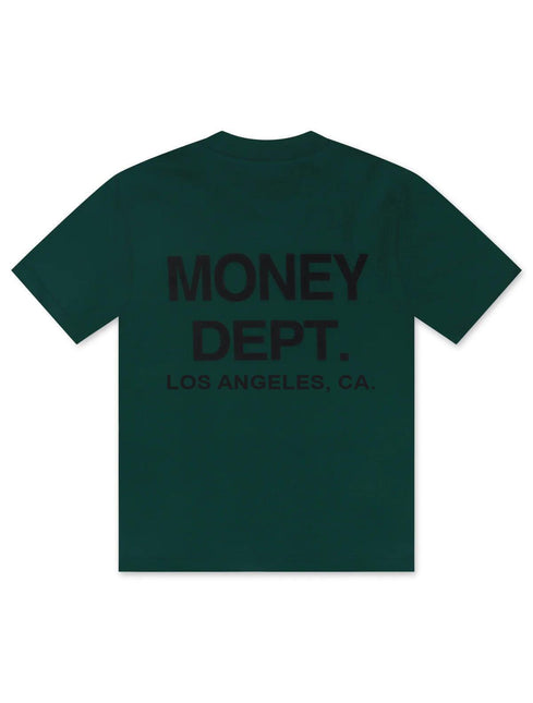 MONEY DEPT. LOS ANGELES HEAVYWEIGHT TEE - GREEN/BLACK MONEY DEPT