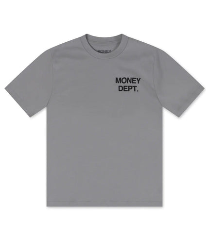 MONEY DEPT. GRAPHIC TEE - GREY/BLACK MONEY DEPT