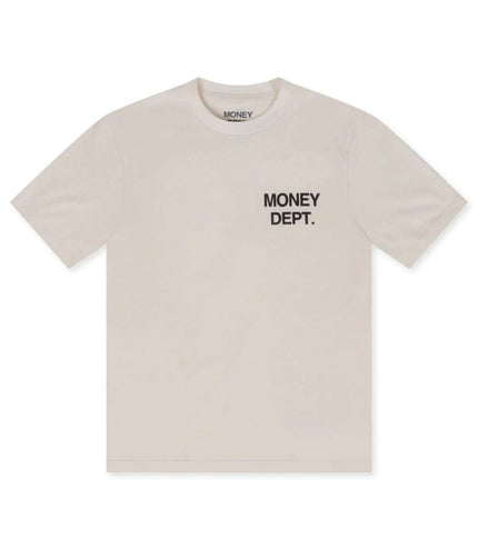 MONEY DEPT. LOS ANGELES HEAVYWEIGHT TEE - CREAM/BROWN MONEY DEPT